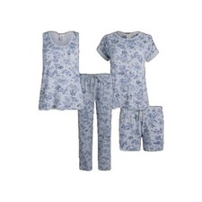 New Lucky Brand 4-Piece Set Women's Pajamas Sleepwear Gray Size XS NWT