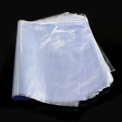 100Pcs Multi-size Transparent Shrink Wrap Bag Film Heat Seal Pouch Gift Bags UK