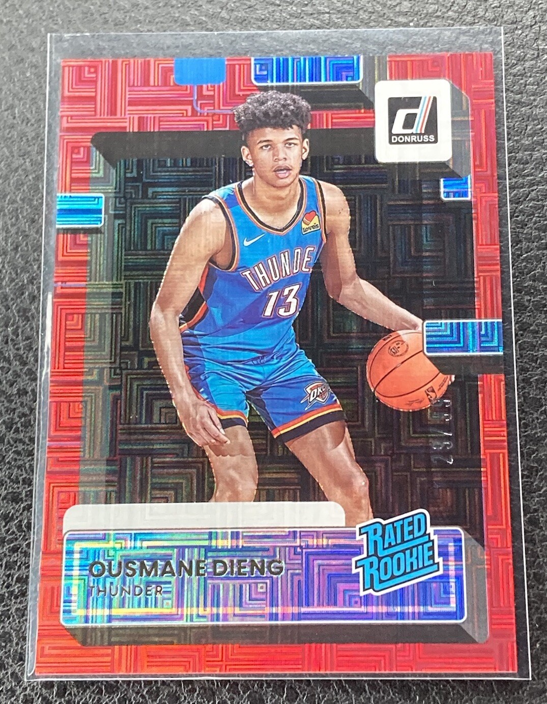 2022-23 Panini Donruss Rated Holo Red Laser /99 Ousmane Dieng #211 Rookie RC