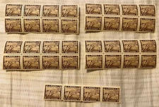 1938 MALTA MINT MNH INVESTOR LOT BLOCKS STRIPS STAMPS #191, SIDEWAYS WATERMARK