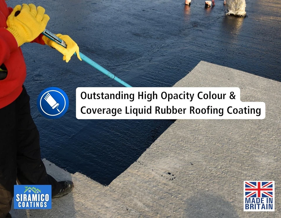 Liquid Rubber Roof Coating Instant Wateproofer - 5 Litres - Grey, Black or Clear - Image 4 of 4