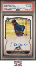 Enmanuel Bonilla 2023 Bowman Chrome Refractor Auto /499 #CPAEBO PSA 10 - K790