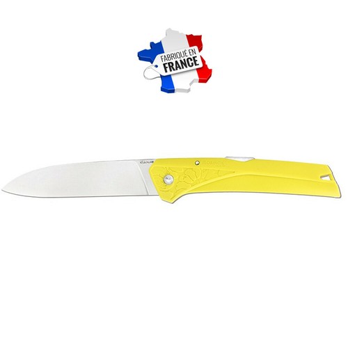 COUTEAU ORIGINAL KIANA JAUNE Version Mer FLORINOX FABRIQUE EN FRANCE - 第 1/2 張圖片