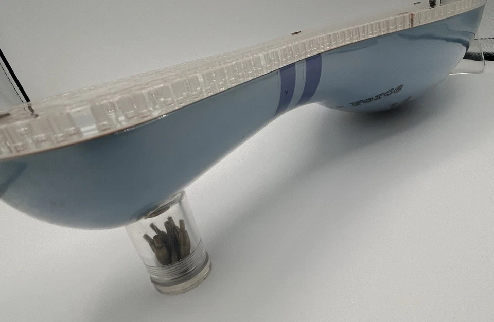 VTG Bowling Pin Cribbage Board US Air Force USA w/ 6 Brass Pins Skunk Military Foto 3 de 4