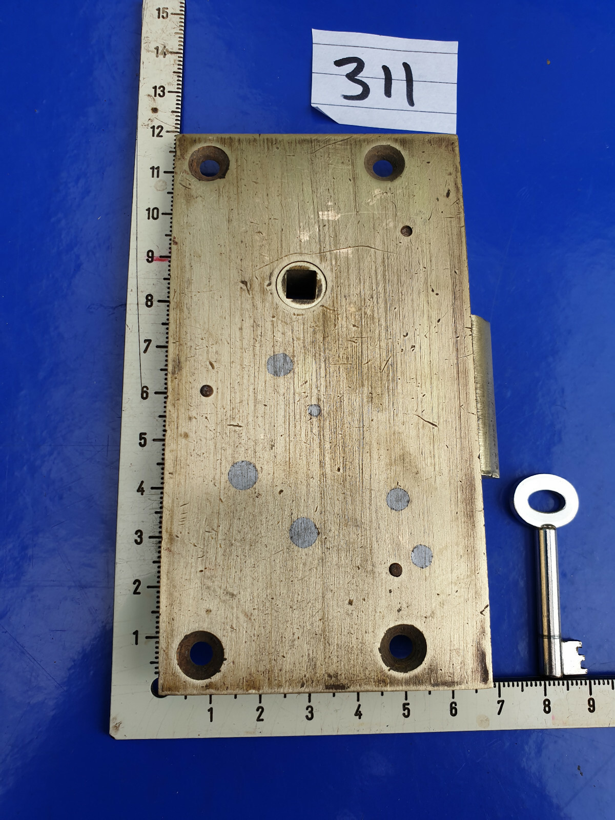 4 Lever Hobbs & Co Antique Safe, Furniture Brass Lock & Key