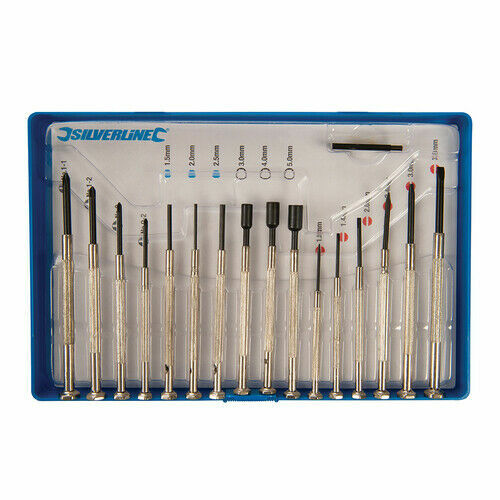 16 Precision Screwdriver Set Jewellers Repair Mobile Phones Laptops Watches S45 - Picture 2 of 3