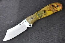 Busse Custom Trustee Warden .17” Satin INFI, Green Canvas G-rexed Spalted Maple