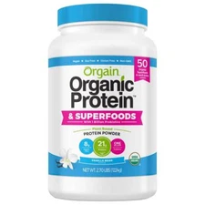 Orgain Organic Green Superfoods Powder - Antioxidants, 1 Billion Probiotics,