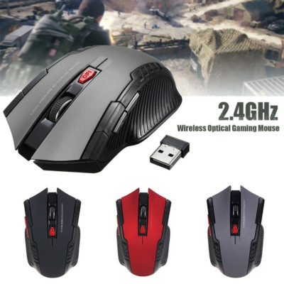 OPTISCHE KABELLOSE MAUS 2000 DPI GAMING PRO KABELLOS MINI USB 2,4 GHZ 3 FARBEN
