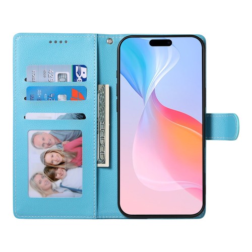 For iPhone 16 16e 15 14 Plus 13 12 11 Pro Max XR Flip Wallet Case Leather Cover - Foto 56 di 94