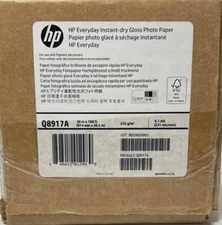 HP Everyday Instant-dry Gloss Photo Paper, 36" x 100' Roll (Q8917A) 
