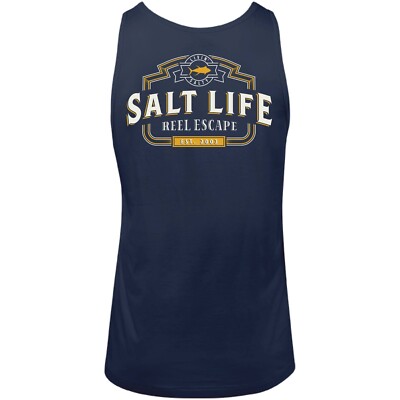 Salt Life Reel Escape Cotton Navy XXXXL 4X NEW