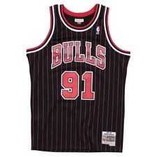 Mens Mitchell  Ness NBA Swingman Alternate Jersey Bulls 1995 Dennis Rodman
