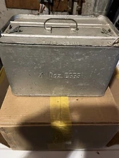 Vintage Galvanized 4 Dozen Egg Box Carrier Basket Farm Tool Moe's Line