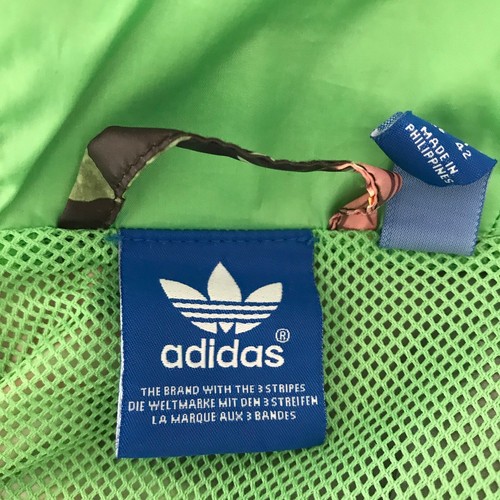Adidas Womens Floral Jardim Fruta Zip Hood Windbreaker Farm Rio Jacket Sz Small - Picture 7 of 12