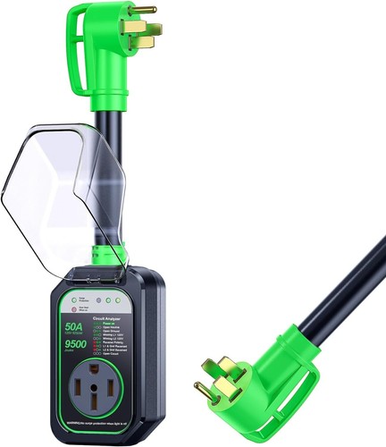 Dispositivo portátil de protección contra sobretensiones RV de 50A con analizador de circuitos - Garantía de 3 años - Imagen 3 de 9
