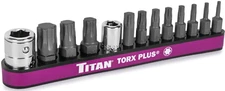 Titan 16099 1/4, 3/8 Inch Torx Bit Set 1/4, 3/8 Inch Drive Standard 6pt