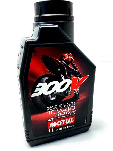 Motul 300V Factory Line 10W-40 Road 4T Motorcycle Engine Oil Ester Synth 1L