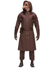 MEDIEVAL PLAGUE DOCTOR DELUXE ADULT TEEN HALLOWEEN COSPLAY COSTUME SM/MED NEW