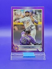 Jonathan Villar 2022 Topps Chrome Update Purple Refractor SP 🔥 Cubs