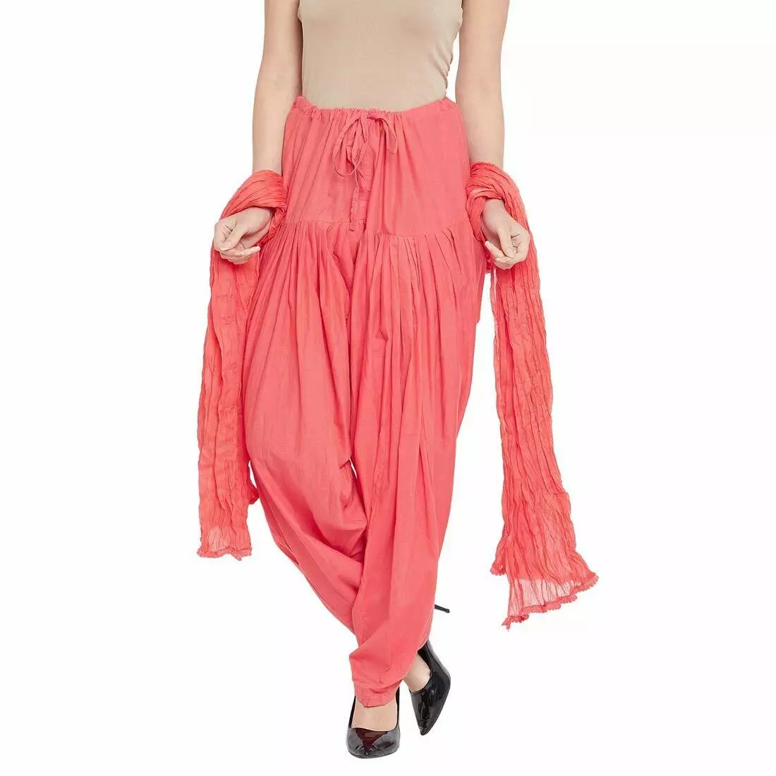 Cotton salwar hotsell with chiffon dupatta