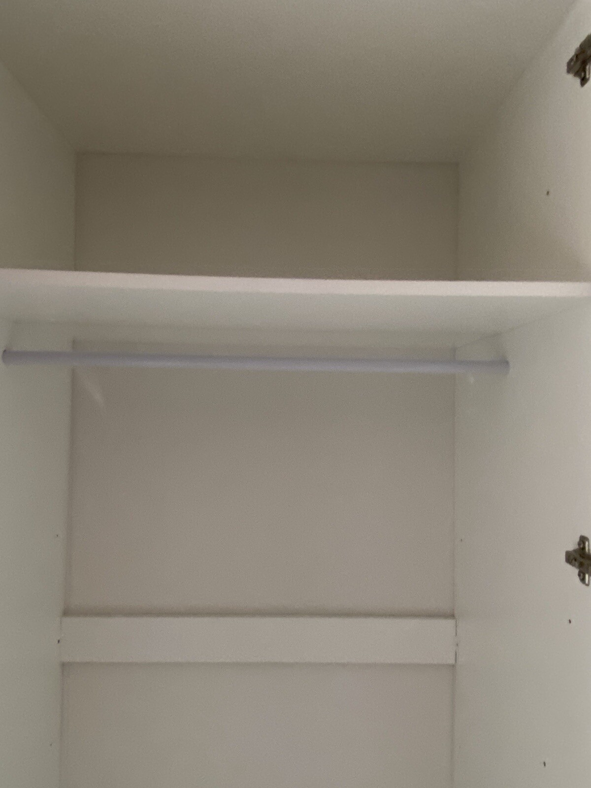 Modular Bedroom Storage Double White Wardrobe With 1 x Rail & Shelf