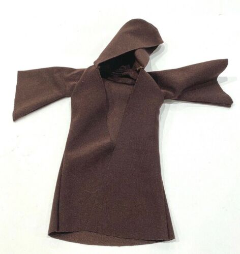 MY-R-B-KF: Brown Fabric Jedi Cloak Robe for 6" Star Wars Kit Fisto (no figure) - Afbeelding 1 van 3