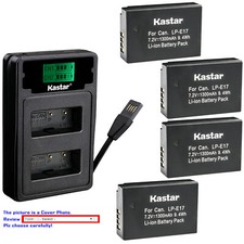 Kastar Battery LZD2 USB Charger for Canon LP-E17 LC-E17  Canon EOS 800D Camera