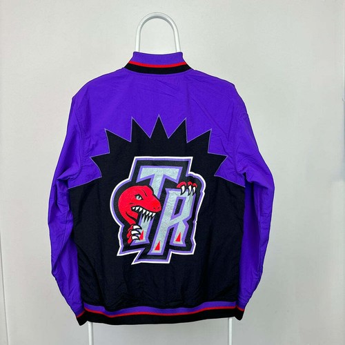 Veste d'échauffement authentique NBA Mitchell & Ness Raptors 1995-96 violet S M neuve avec étiquette - Photo 5/6