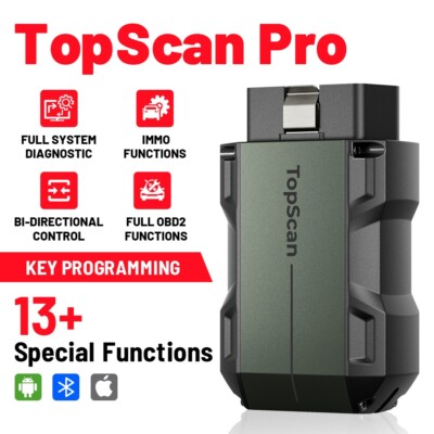 2025 TOPDON Topscan PRO Wireless OBD2 Scanner Code Reader Key Coding Diagnostic