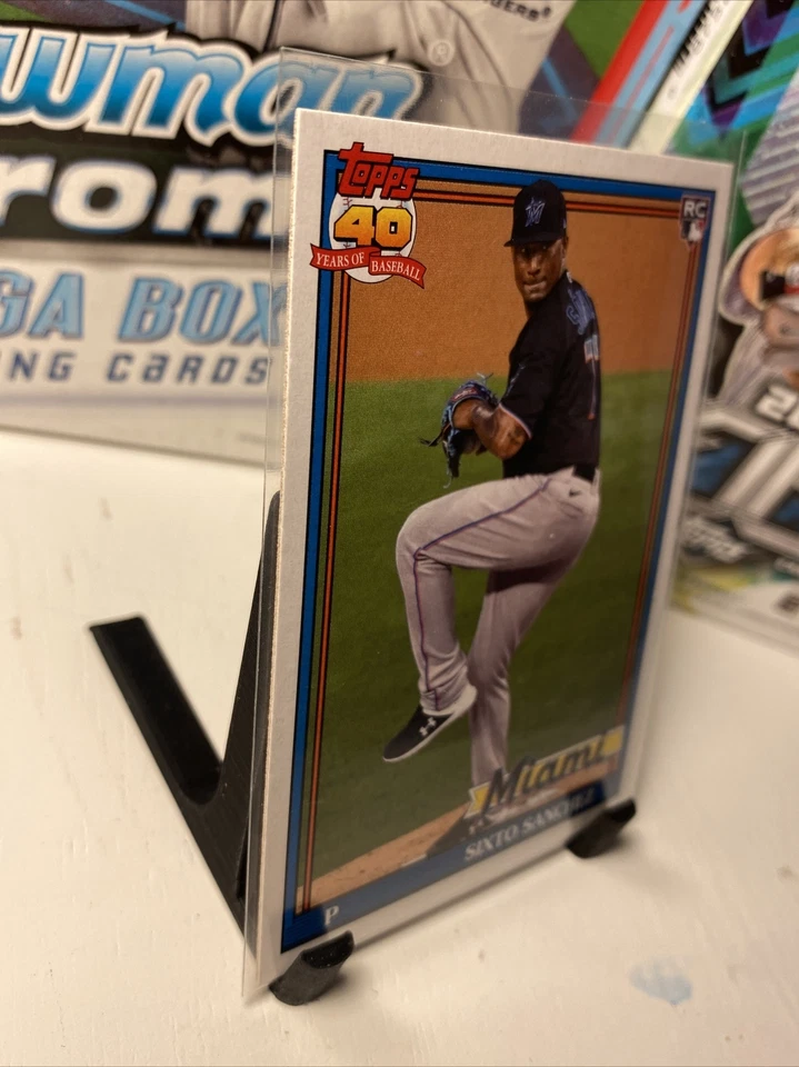 2021 Topps Archives Base #188 Sixto Sanchez - Miami Marlins RC ⚾️ - Image 4 of 4