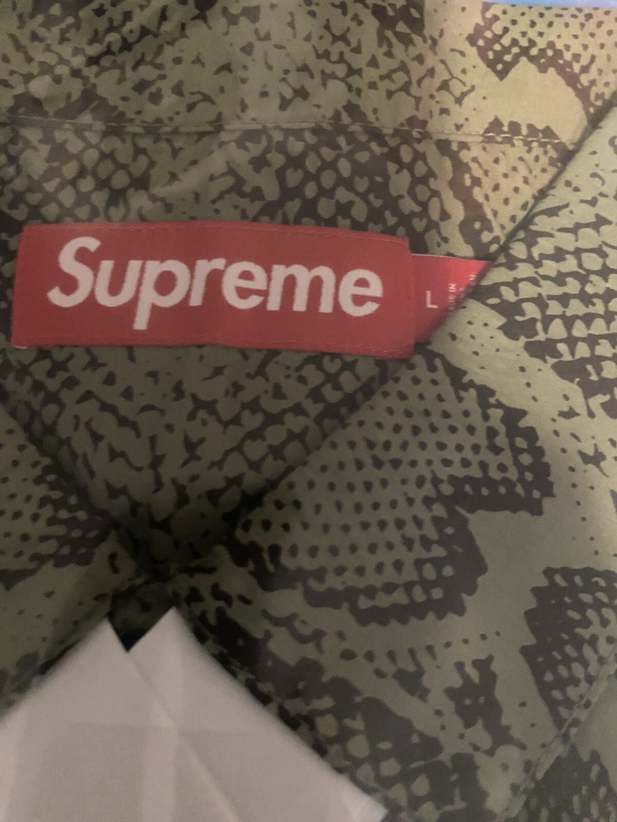 Supreme Snake S/S Shirt Olive Size Large SS24 IN HAND Ready To