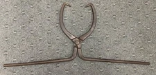 Vintage WOODINGS Large Steel? Iron? Two Man Ice Tongs Primitive Farm Decor