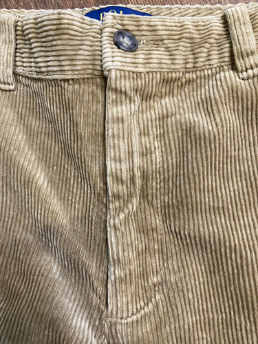 Boys Ralph Lauren Corduroy Boys Polo Pants Pony Logo Tan Size 16 Light Brown - Picture 5 of 11
