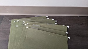 Smead Hanging Folders with Transparent Tabs,  Set of 12