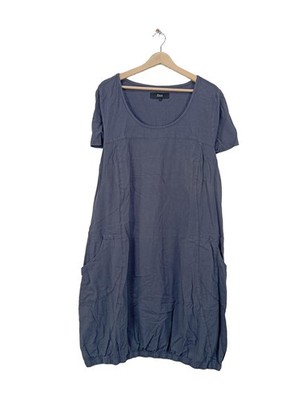 ZIZZI Kurzarmkleid Damen Kleid Gr. DE 40 blau Casual-Look