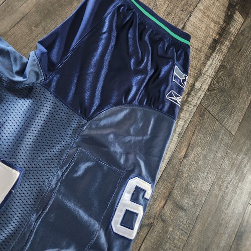 Seattle Seahawks #59 Aaron Curry On Field Y2K Reebok Jersey Size 54 NFL Stitch - Picture 9 of 10