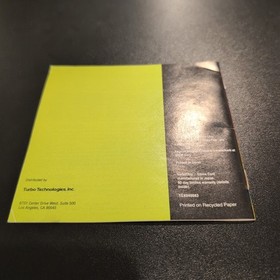 Legend Of Hero Tonma Manual Only Turbografx 16 Very Rare. Irem 