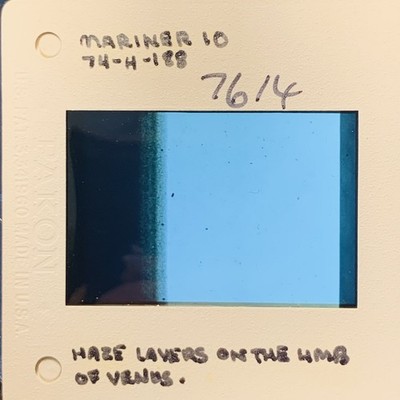 MARINER 10 VENUS Haze Layers NASA JPL Original 1974 35mm Space Planet Slide