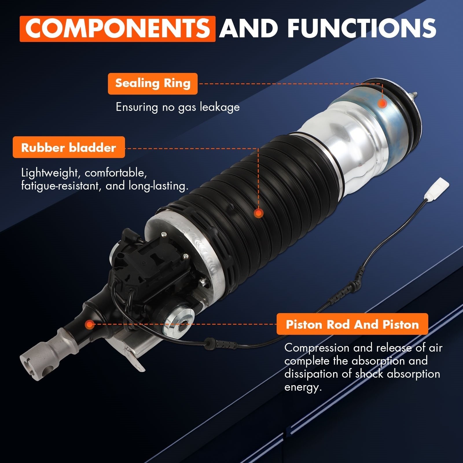 Rolls-Royce Ghost 2008-2019 FRONT+RIGHT Air suspension strut
