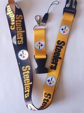 Pittsburgh Steelers Lanyard Keychain Double Sided Breakaway Safety Design Y2K