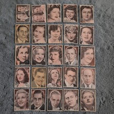Ardath Set of 25 Film Stage and Radio Stars 1935 - Excellent condition
