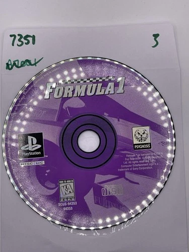 Formula 1 Racing (Sony PlayStation 1 PS1 DISC ONLY - No Tracking 7351