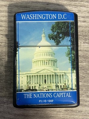 Vintage P.I.I 1997  Flint & Fluid Lighter - Featuring ''The Nations Capital''