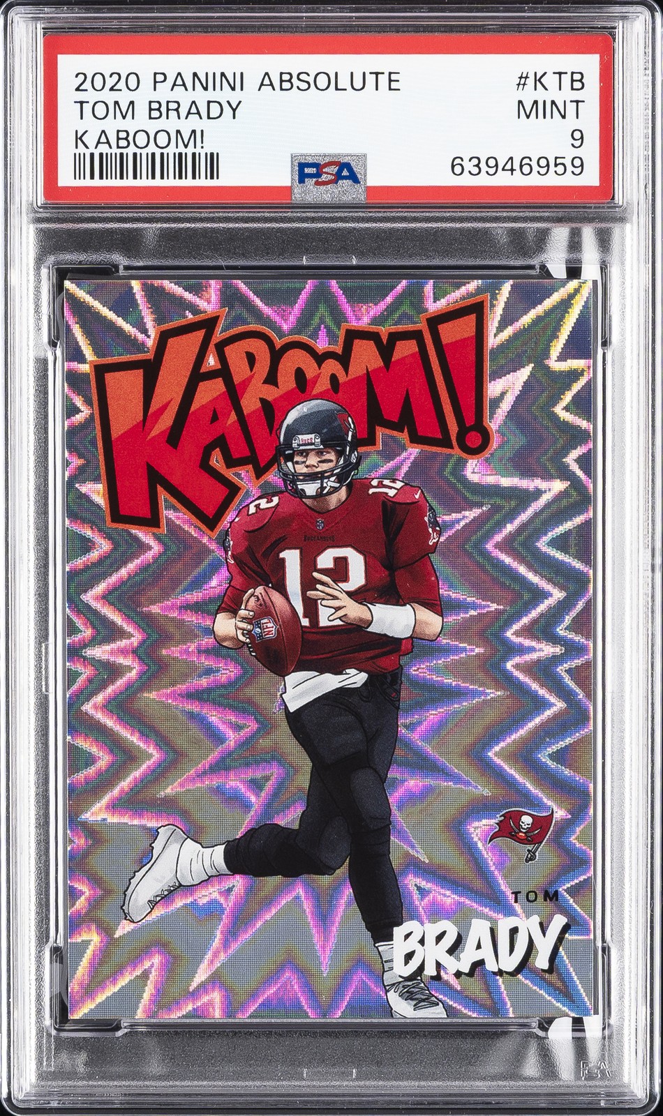 2020 PANINI ABSOLUTE KABOOM! #KTB TOM BRADY PSA 9