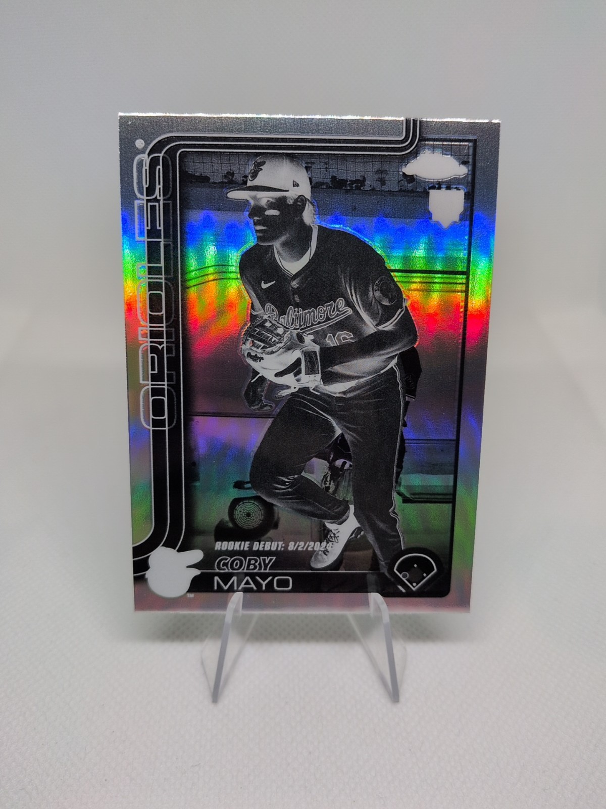 2025 Topps Chrome Update Series - Coby Mayo #USC94 Negative Refractor (RC)