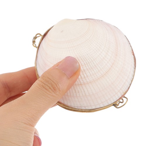 Pearl Clam Storage Box Girls Jewelry Child Treasures Chest Boxes Seashell - Picture 2 of 12