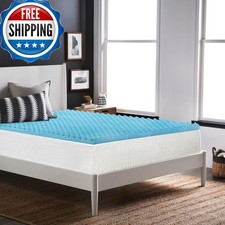 Nutan, 3-Inch Premium Convoluted Gel Memory Foam Toppers Enhanced Comfort And