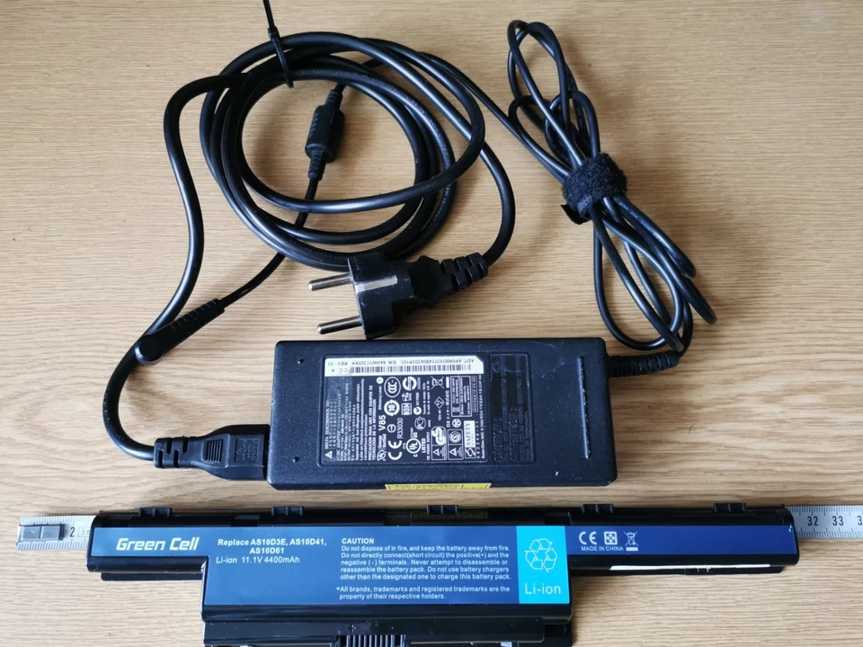 Laptop Akku für Acer Aspire plus Ladegerät mit Netzkabel