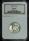 1953-S Washington Quarter NGC MS-66